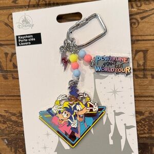 Disney Pastel Blue Pink Yellow Purple Powerline Keychain